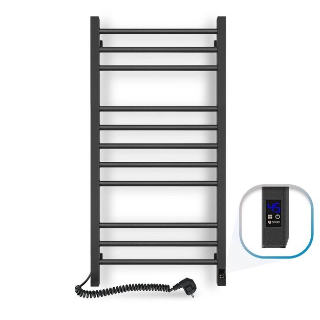 Rank&scaron;luosčių džiovintuvas Navin Classic Quadro 500x1000 Sensor juodas kairė 12-216153-5010