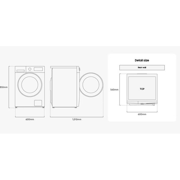 Skalbimo ma&scaron;ina Samsung WW90DG5G34AELE 10