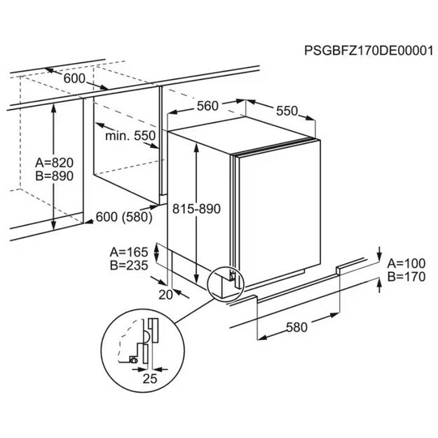 Įmontuojamas šaldiklis Electrolux LYB2AE82S 1