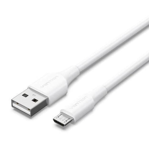 CABLE USB2.0 TO MICRO-B/1M WHITE CTIWF VENTION