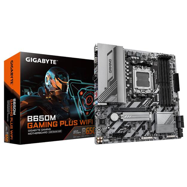 Mainboard|GIGABYTE|AMD B650|SAM5|Micro-ATX|Memory DDR5|Memory slots 4|B650MGAMINGPLUSWF1.3
