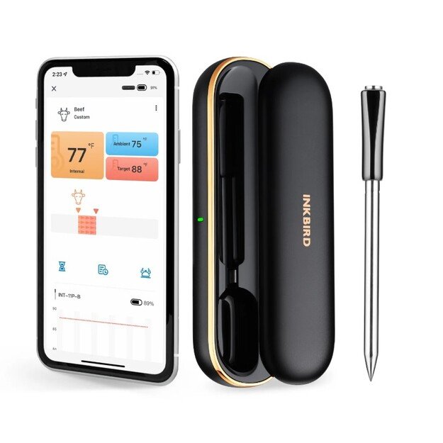 Belaidis 1 zondo termometras Inkbird, INT-11P-B