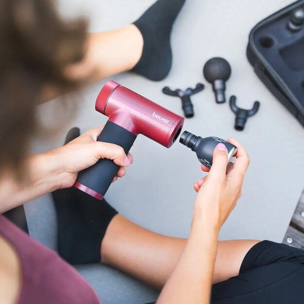 Masažuoklis Beurer MG 195 Hot  amp Cold Limited Edition, juodas/raudonas 4