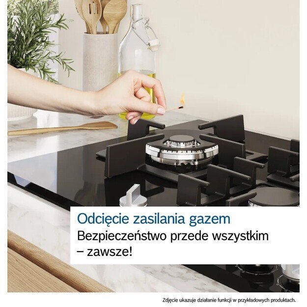 Įmontuojama dujinė kaitlentė Bosch POP6B6K30 5