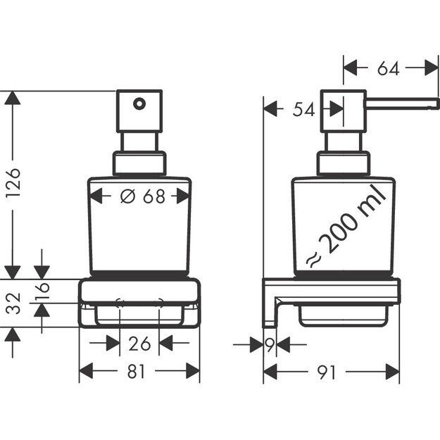 Muilo dozatorius Hansgrohe 41745000 1