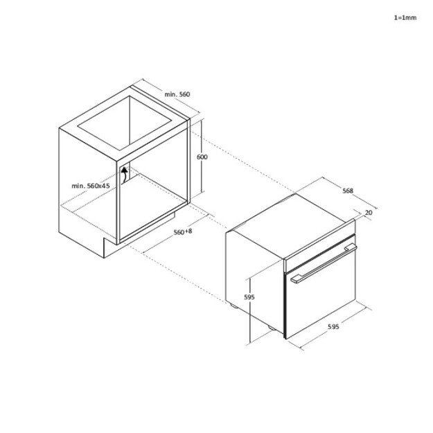 Orkaitė Candy CA6 NP3T3HTB 6