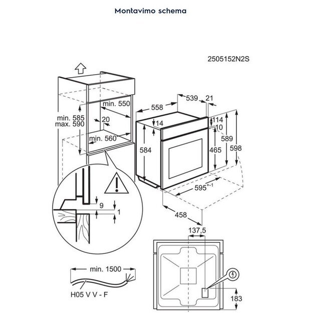 Orkaitė ELECTROLUX EOF6P76BZ 1