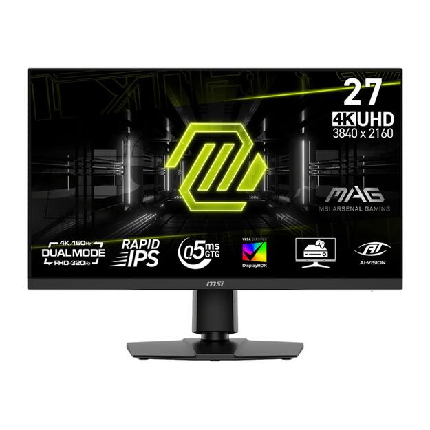 LCD Monitor|MSI|MAG 272URDF E16|27 |Gaming/4K|Matte|Panel IPS|3840x2160|16:9|160Hz|0.5 ms|Colour Black|MAG272URDFE16