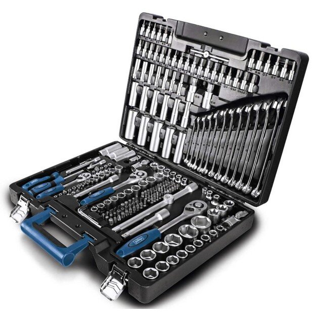 Rankinių įrankių rinkinys Scheppach TB217, 1/2&acute;&acute;-3/8&acute;&acute;-1/4&acute;&acute; 217 vnt. 5909307900 1