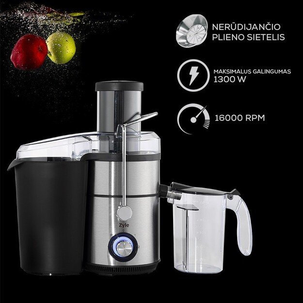 Centrifūginė sulčiaspaudė Zyle ZY203JC, 1300 W 1