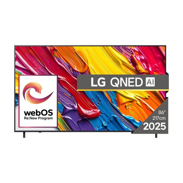 TV Set|LG|86 |4K/Smart|3840x2160|Wireless LAN|Bluetooth|webOS|Black|86QNED82A3B