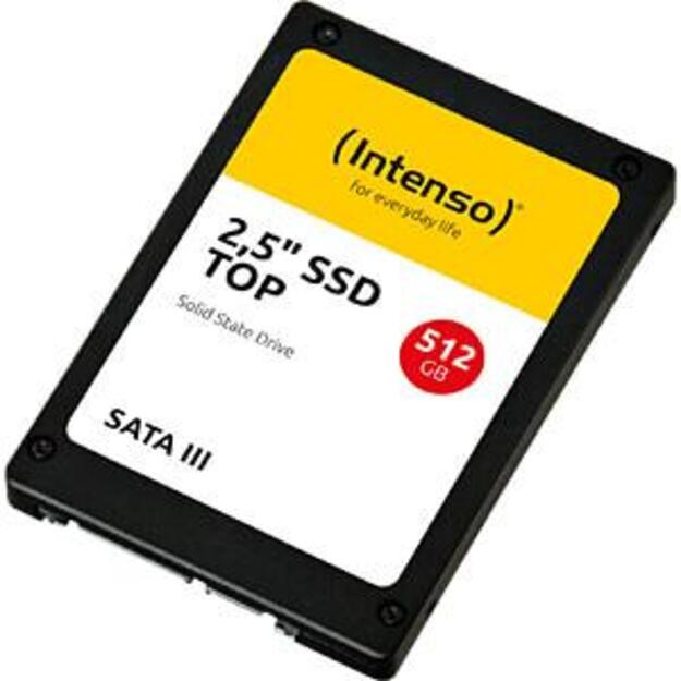 SSD|INTENSO|512GB|SATA 3.0|SLC|Write speed 500 MBytes/sec|Read speed 520 MBytes/sec|2,5 |3812450