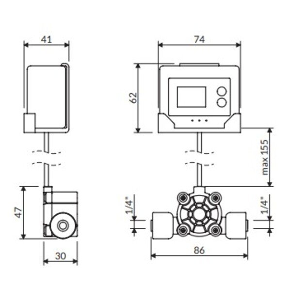 &Scaron;lifuoto vario virtuvinis mai&scaron;ytuvas su geriamojo vandens funkcija OMNIRES SWITCH SW9057-FD1CPB 5