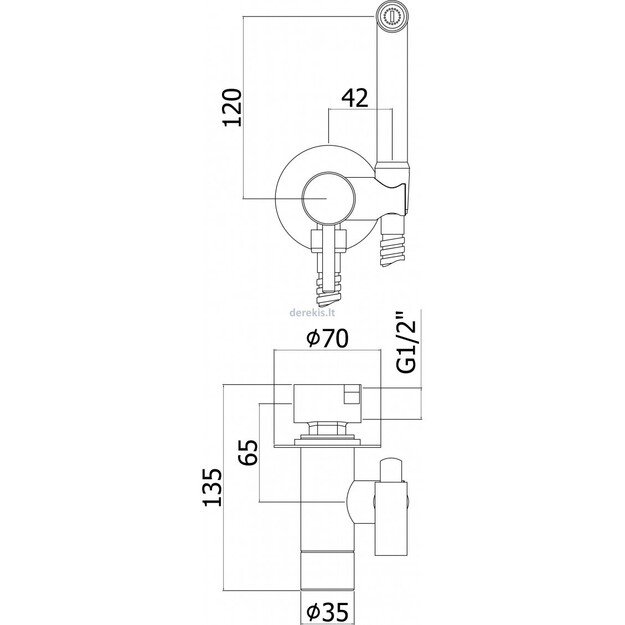 Potinkinis bidete du&scaron;elis PAFFONI ZDUP110NO 1