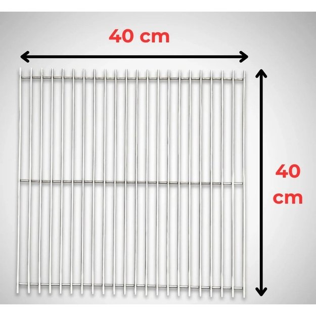 Nerūdijančio plieno grotelės Kalwood Classic 225L rūkyklai 1