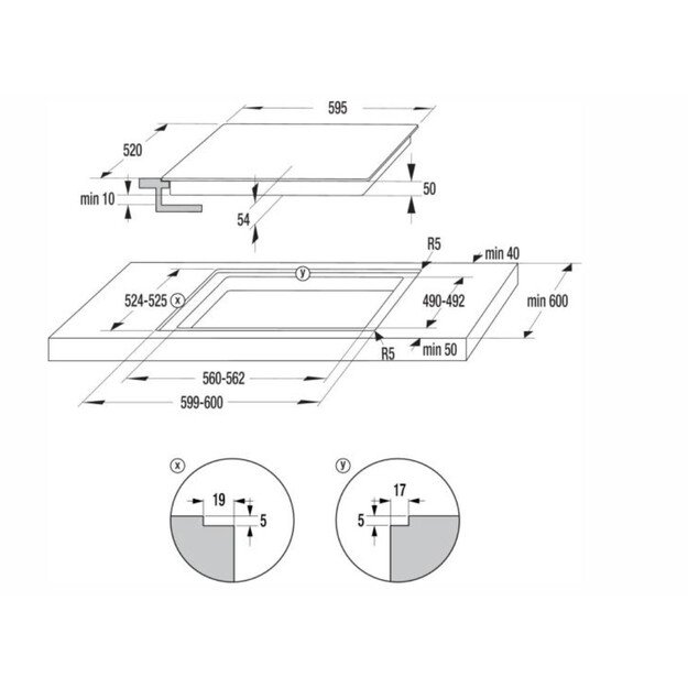 Įmontuojama indukcinė kaitlentė Hisense Hi8, HI6443BSCWF 1