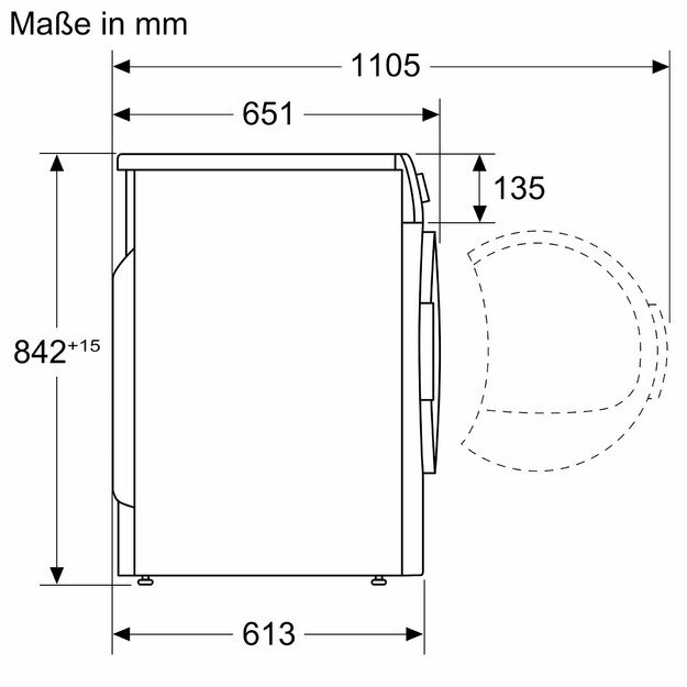 Džiovyklė su &scaron;ilumos siurbliu BOSCH 8 serijos, WQB245B40, 9 kg 1