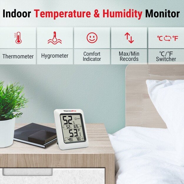Aplinkos termometras ThermoPro TP50W 4