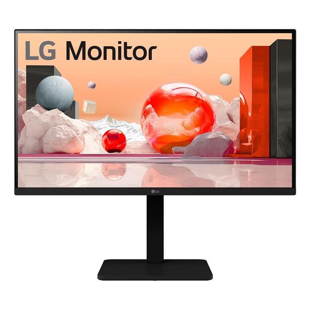 LCD Monitor|LG|27 |Panel IPS|1920x1080|16:9|100Hz|Matte|Speakers|Swivel|Pivot|Height adjustable|Tilt|Colour Black|27BA550-B