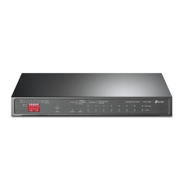 Switch|TP-LINK|Switch type Unmanaged|9xRJ-45 ports|RJ-45 Ports Type Gigabit Ethernet (10/100/1000)|1xCombo SFP ports quantity|Power over Ethernet (PoE) Yes|8xPower over Ethernet plus (PoE+) ports quantity|Total Power over Ethernet (PoE) budget 123 W|TL-SG