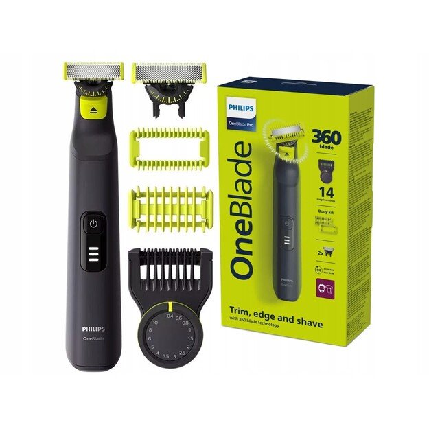 Kirpimo ma&scaron;inėlė Philips OneBlade Pro 360 QP6542/15