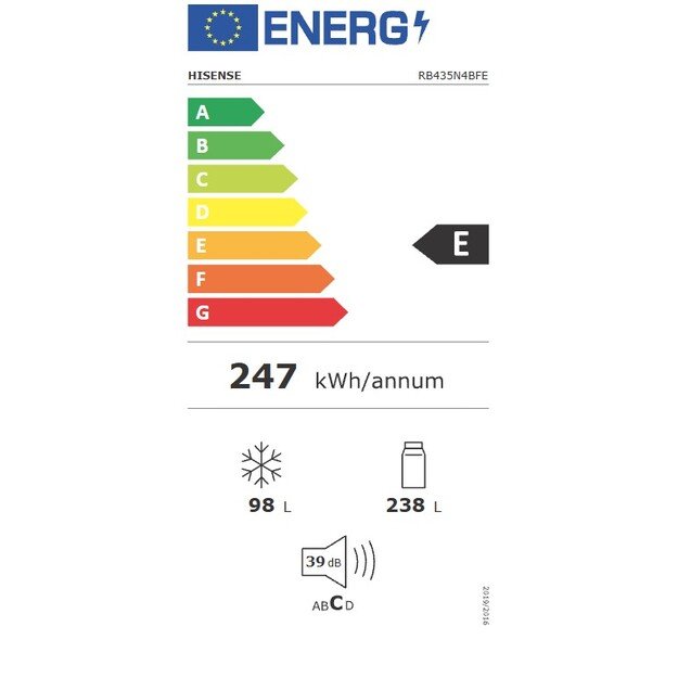 &Scaron;aldytuvas Hisense RB435N4BFE 2
