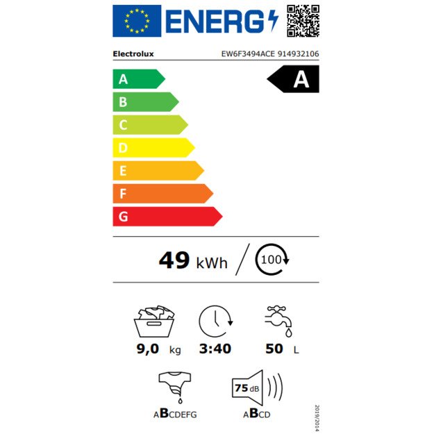 Skalbyklė ELECTROLUX EW6F3494ACE