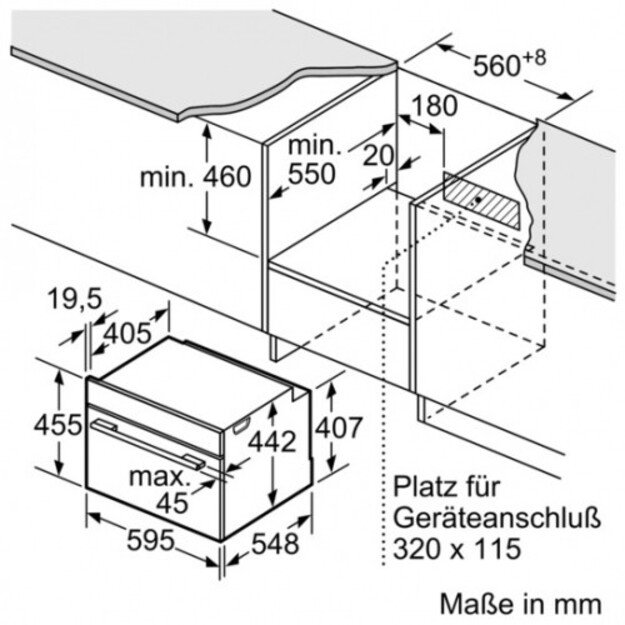 Orkaitė Siemens CM633GBW1