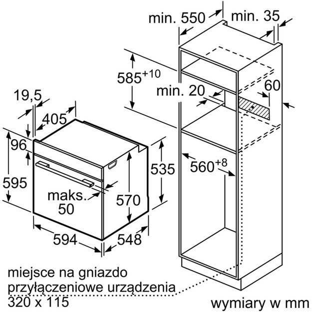 Orkaitė Bosch HBA534EB0