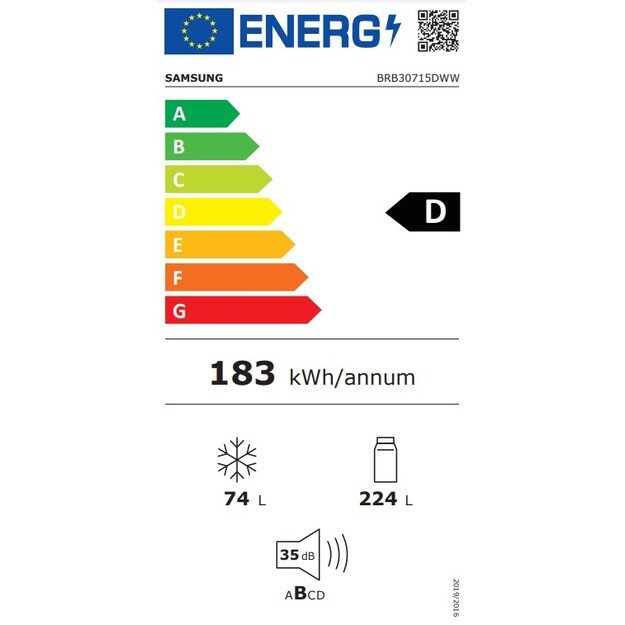 Šaldytuvas Samsung BRB30715DWW