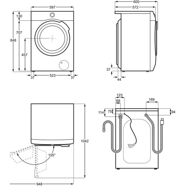 Skalbyklė ELECTROLUX EW7F348AW