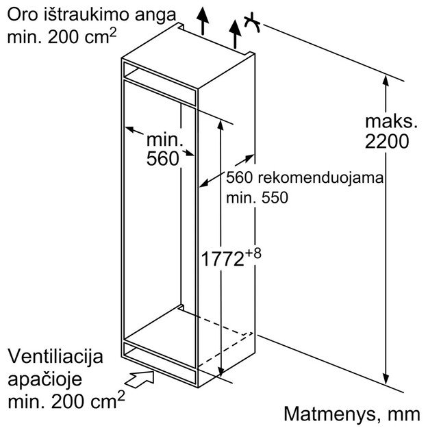 Šaldytuvas Bosch KIR81VFF0