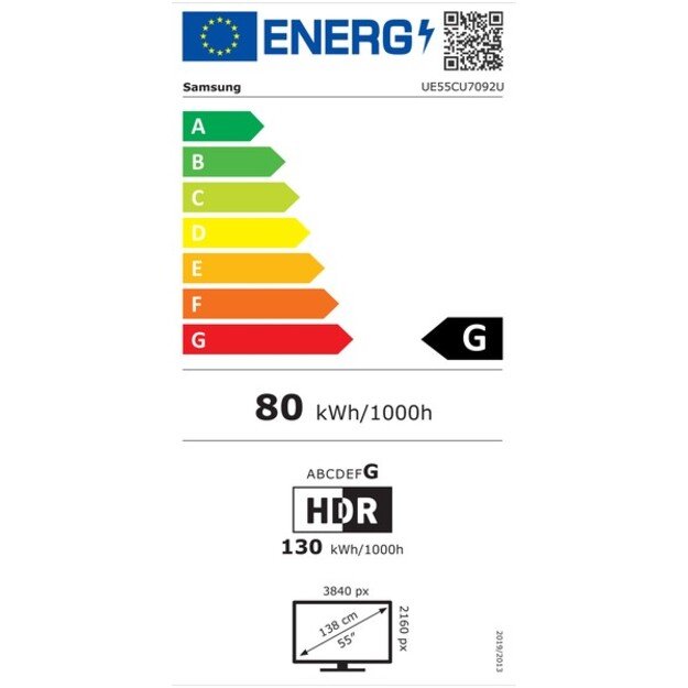 LED televizorius Samsung UE55CU7092UXXH