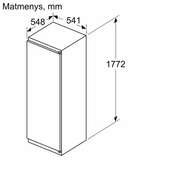 Įmontuojamas šaldytuvas Bosch KIR815SE0