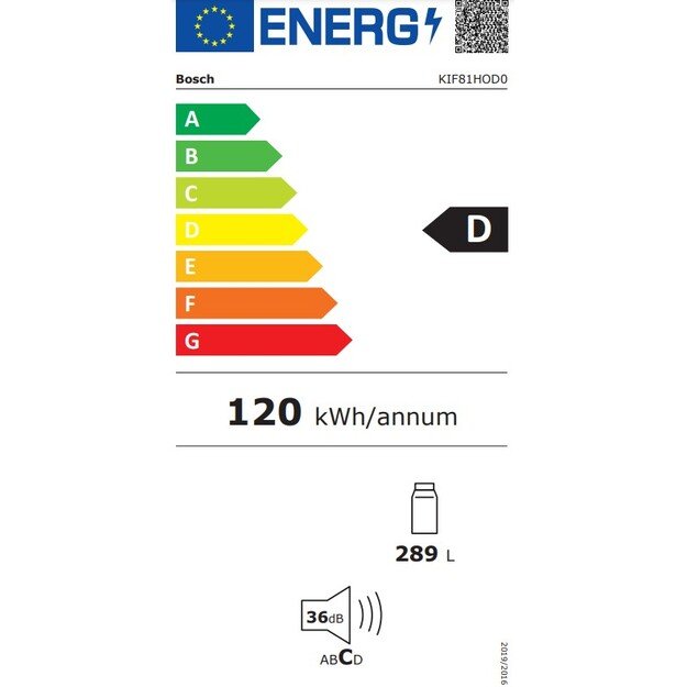 Įmontuojamas šaldytuvas Bosch KIF81HOD0