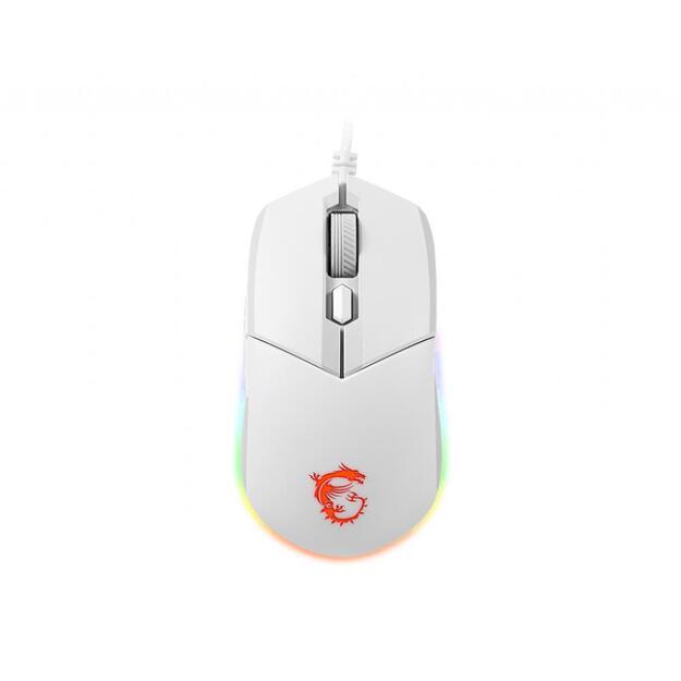 MOUSE USB OPTICAL GAMING/CLUTCH GM11 WHITE MSI