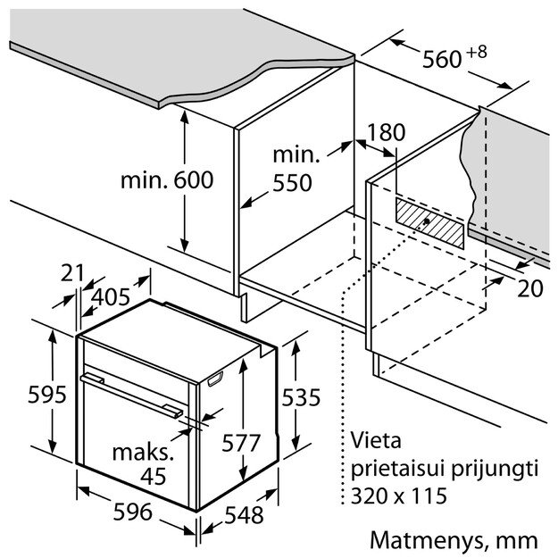 Garinė orkaitė Neff B47FS26G0