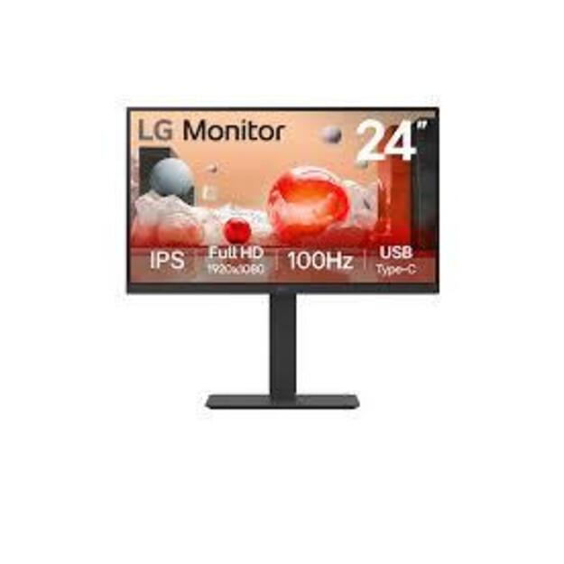 LCD Monitor|LG|23.8 |Business|Panel IPS|1920x1080|16:9|100 Hz|5 ms|Swivel|Pivot|Height adjustable|Tilt|24BA650-B