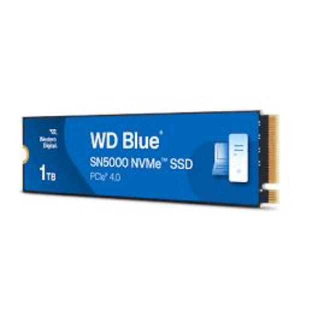 SSD|WESTERN DIGITAL|Blue SN5000|1TB|M.2|PCIe Gen4|NVMe|Write speed 4900 MBytes/sec|Read speed 5150 MBytes/sec|2.38mm|TBW 600 TB|WDS100T4B0E