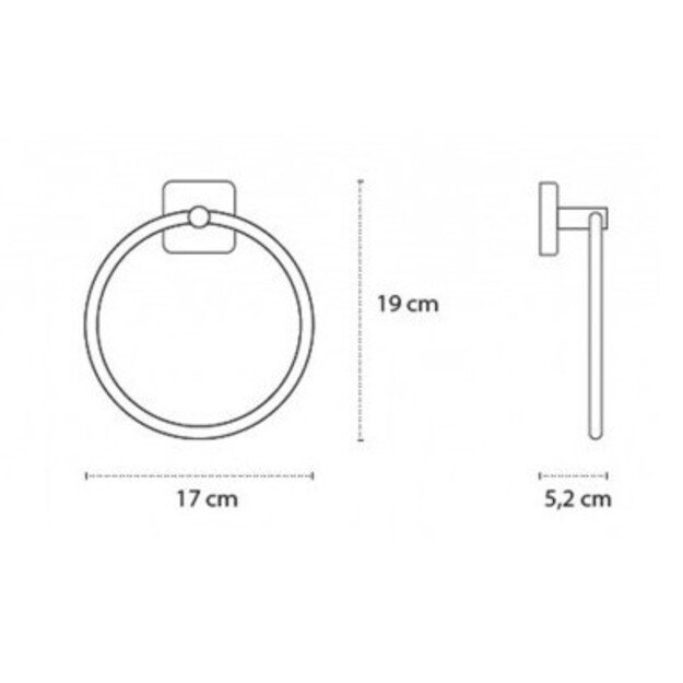 Rankšluosčio žiedas Kapitan QUATTRO 42 20 66, baltas matinis 1