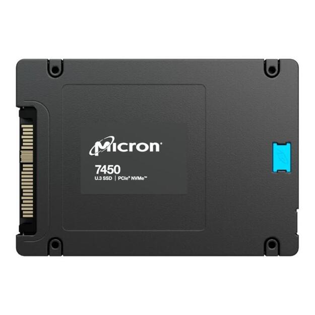 SSD|MICRON|SSD series 7450 PRO|960GB|PCIe Gen4|NVMe|NAND flash technology TLC|Write speed 1400 MBytes/sec|Read speed 6800 MBytes/sec|Form Factor U.3|TBW 28000 TB|MTFDKCB960TFR-1BC1ZABYYR