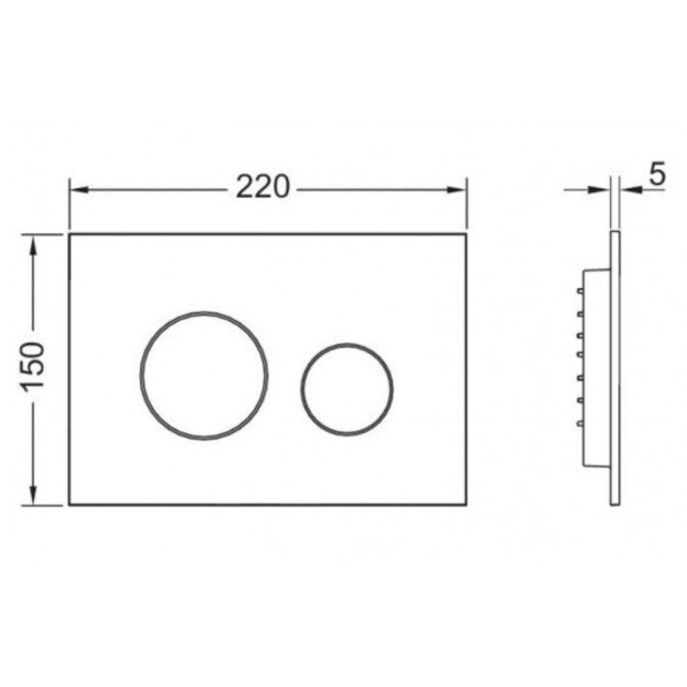 TECEloop dviguba plokštelė 9240925 juoda matinė 1