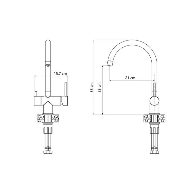 Maišytuvas Quadron 3623512_PVDG1, aukso 4