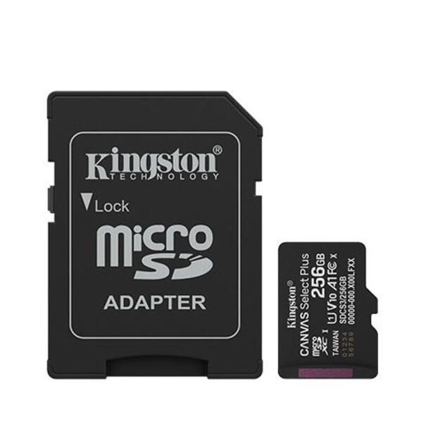 MEMORY MICRO SDXC 256GB UHS-I/W/ADAPTER SDCS3/256GB KINGSTON