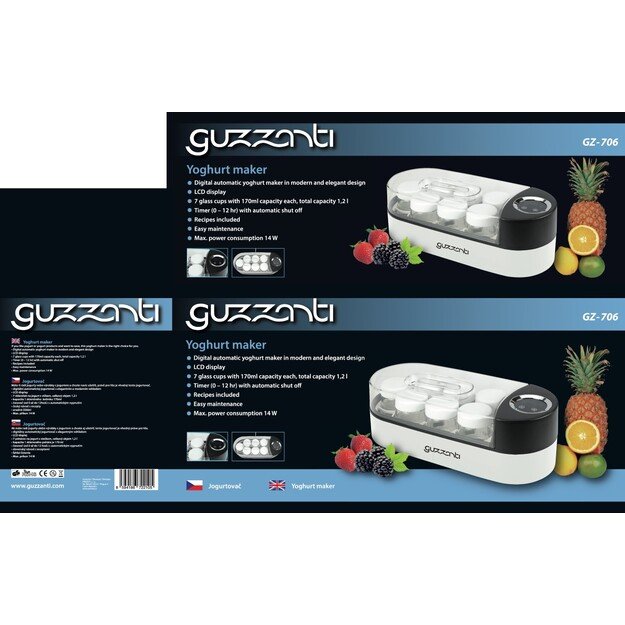 Jogurto gaminimo aparatas Guzzanti GZ 706 3