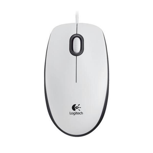 MOUSE USB OPTICAL M100/WHITE 910-006764 LOGITECH