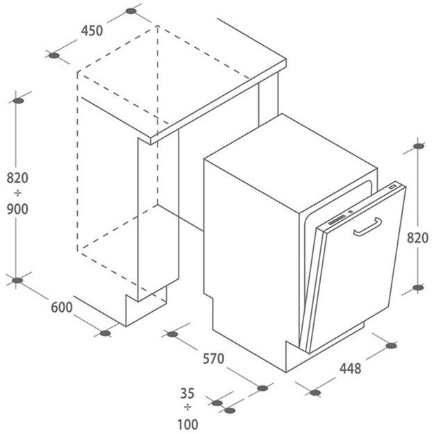 Indaplovė Candy CDIH 2T1047 2