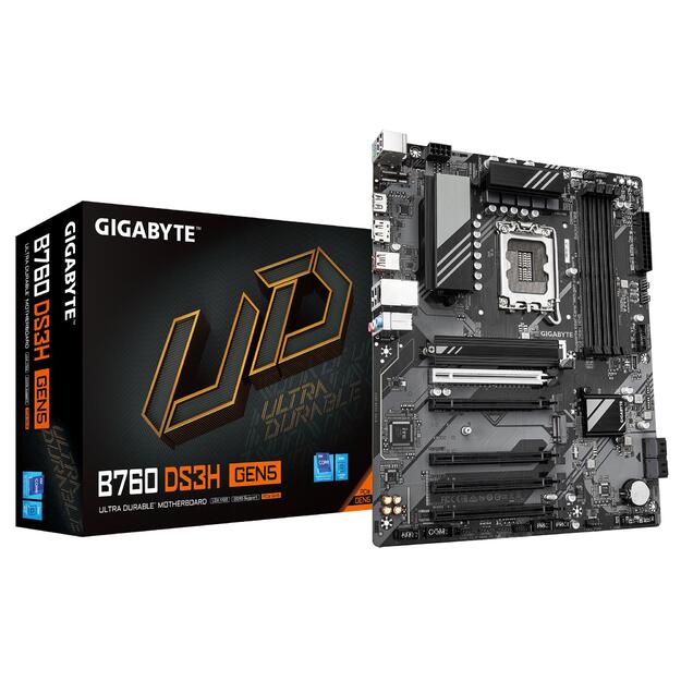 Mainboard|GIGABYTE|Intel B760 Express|LGA1700|ATX|Memory DDR5|Memory slots 4|B760DS3HGEN5