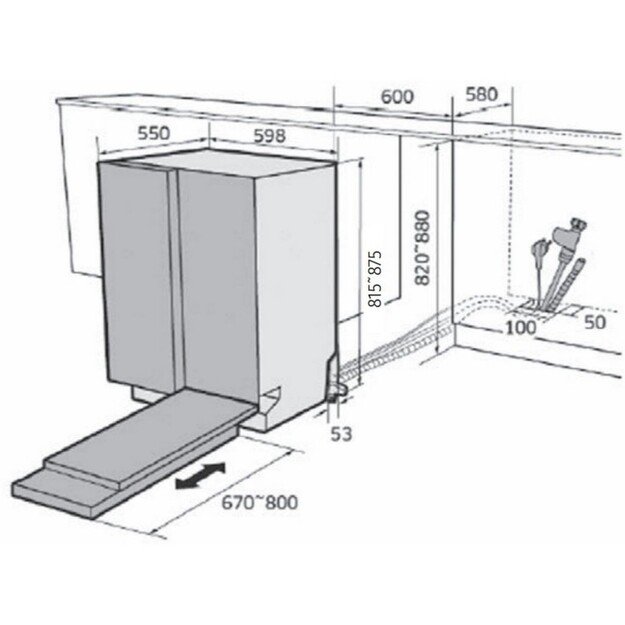 Indaplovė Samsung DW60A6092IB 1