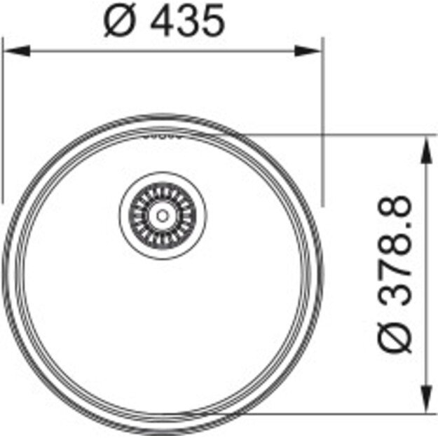 Plautuvė Franke Rondo ROX 610/110-38, 101.0725.057 1